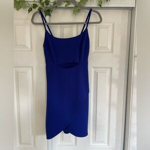 Morgan and Co blue dress